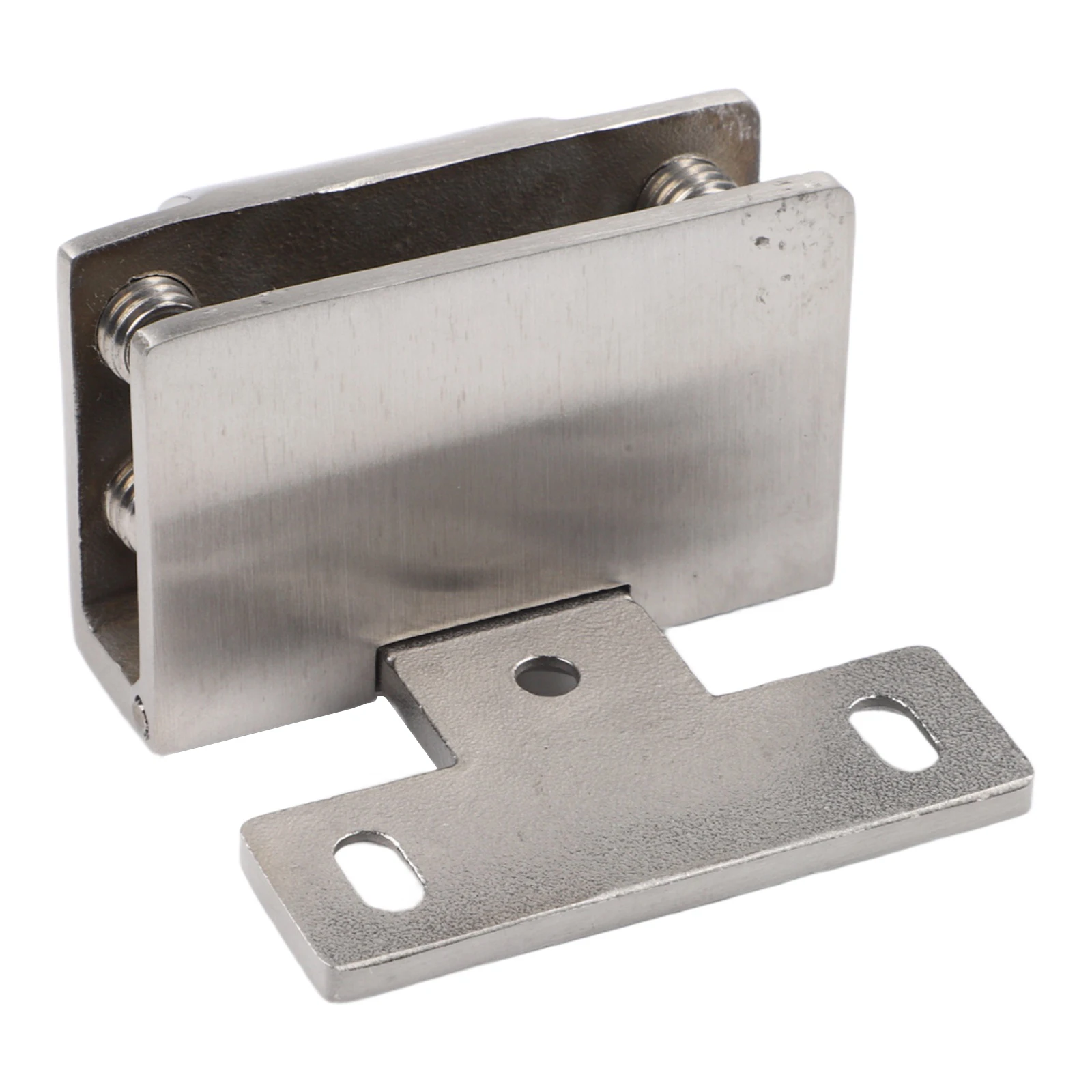 Stainless Steel Hydraulic Glass Door Hinge with U-Shaped Clip for Frameless Doors 5mm-8mm Thickness Smooth Closing Action