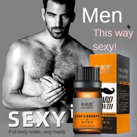 Natural Men Beard Oil for Beard Axillary and Chest Hair Growth Fast Treatment Alopecia Longer Thicker Hair Tonic Serum Products