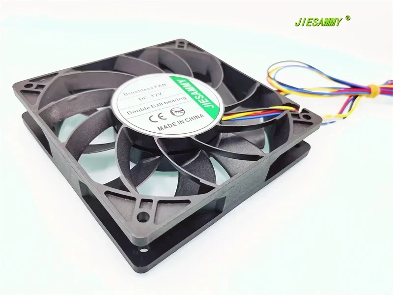 

aa JIESAMMY двойной шар 12025 12 см высокий вращение 12V1.2A ШИМ-шасси 70 см длина линии вентилятор распределения тепла