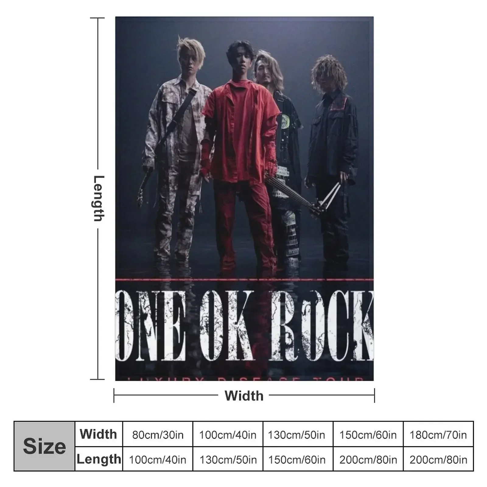 one ok rock Throw Blanket halloween Cute Plaid Decorative Sofas Shaggy Luxury Throw Soft Plaid Blankets