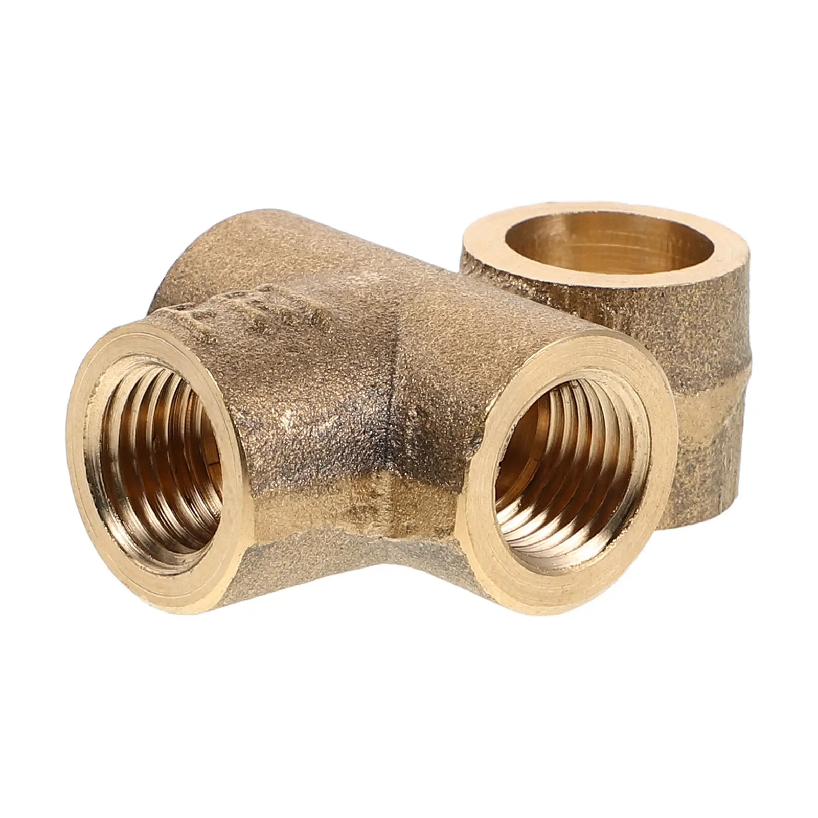 

Brass T-Shaped F-Thread Oil Line Fitting Precision Machined for Automotive Marine Industrial Use Straight Fitting Engine Pipe