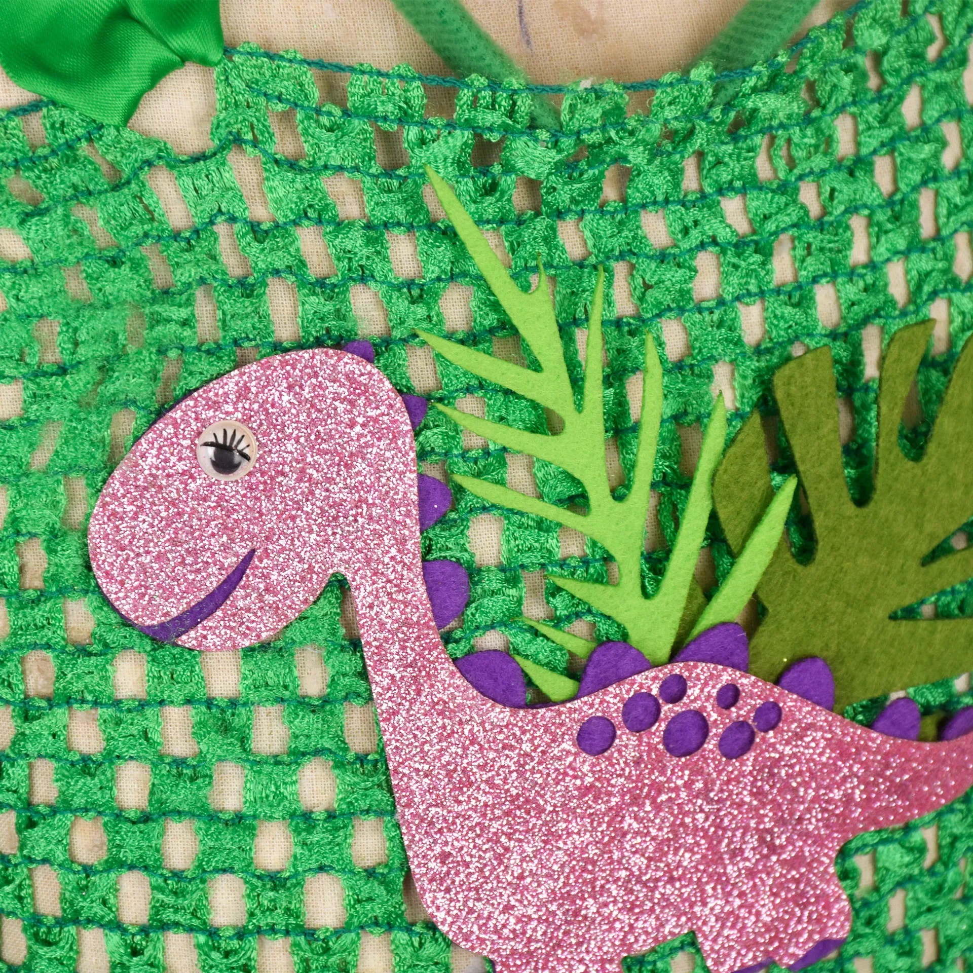 Vestidos de Cosplay de dinosaurio verde para niñas, vestido de tutú de fiesta de cumpleaños para bebés, conjunto de disfraces de Halloween de princesa de dibujos animados