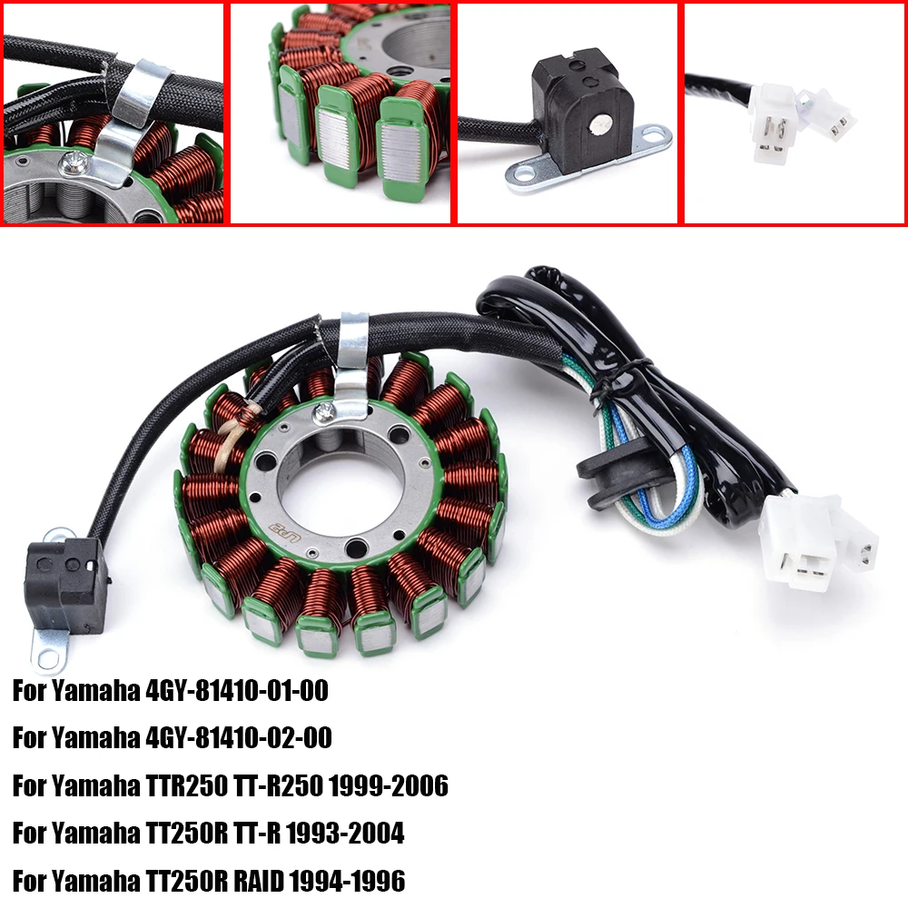 ヤマハ-ttr250-99-06-tt250r-tt-r-93-04-tt250r-raid-94-96-4gy-81410-01-00-4gy-81410-02-00用-ttr-250-モーターサイクル-ステーターコイル