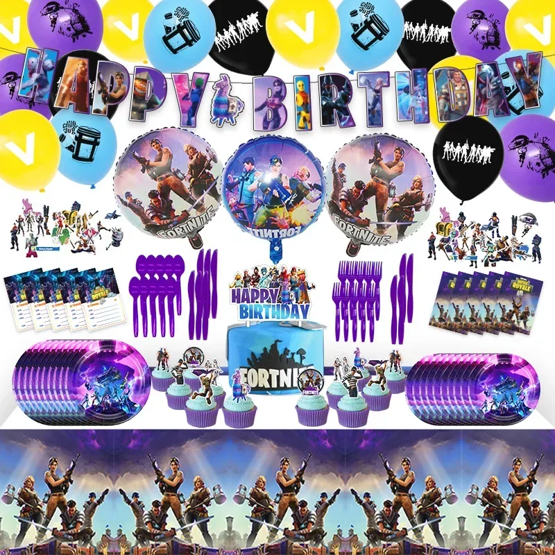 Fortnite Game Foil Balloon Cartoon Animal Alpaca Llama Balloons Wedding Baby Shower Birthday Party Decor Globos