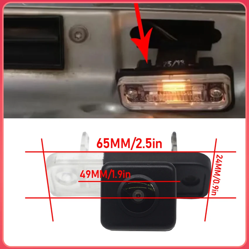 HD 1080P FishEye Vehicle Rear View Backup Camera CCD For Mercedes Benz SLK R171 SLK350 SLK320 SLK300 SLK280 SLK230 2004~2011