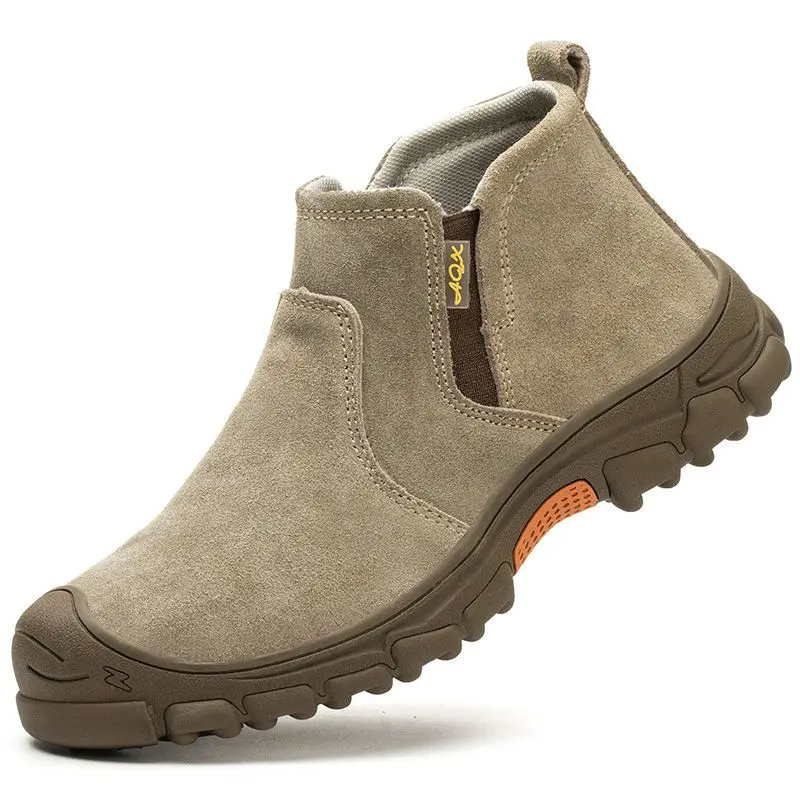All Season Wear Resistant Labor Protection Sneakers Steel Toe Anti Collision Anti Stab Slip Soft Sole Daily Industrial Working