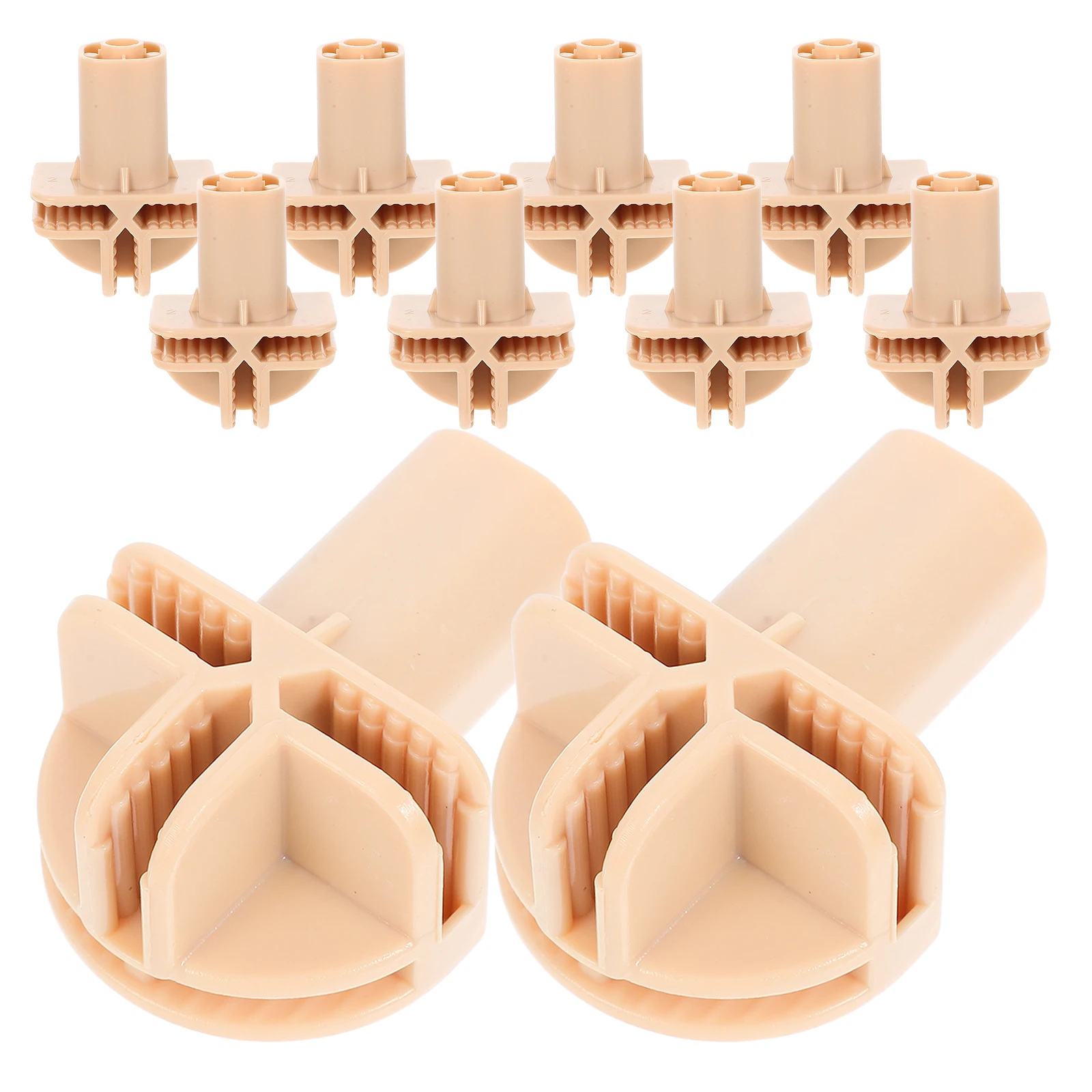 

10Pcs Cat Cage Casters Plastic Buckles Connectors Wheels for Wire Cube Storage Units DIY Closet Organizers Replacement