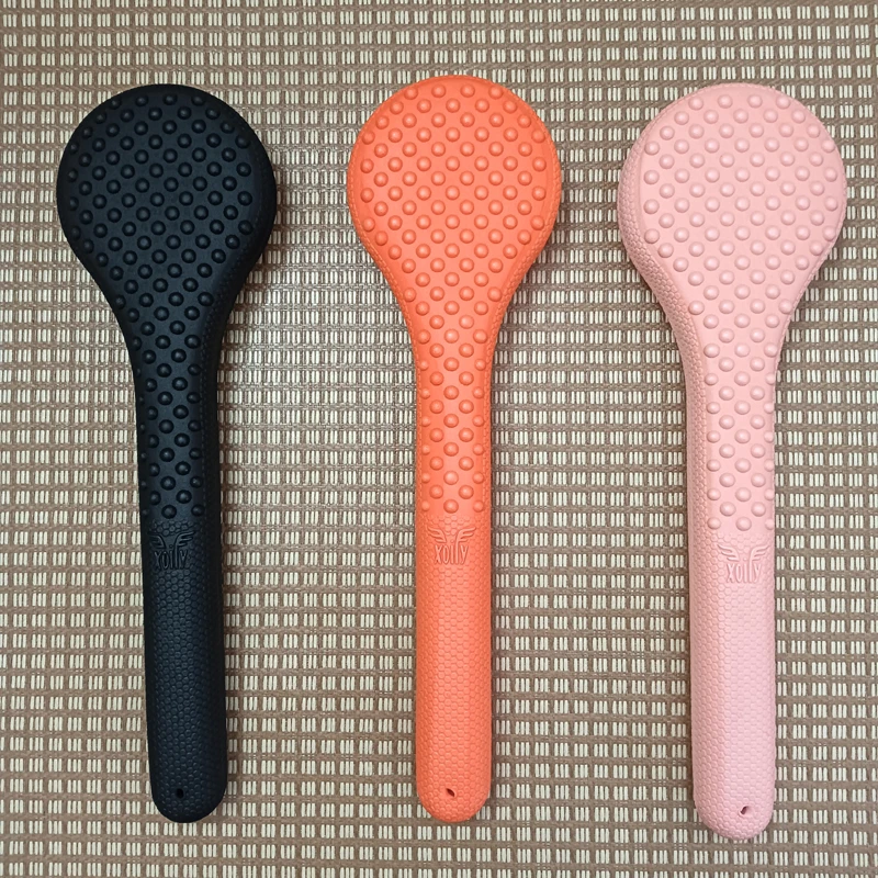 

Long Massage Stick TPE Back Knock Hammer for Full-Body Stress & Muscle Relaxation Pink Orange Black