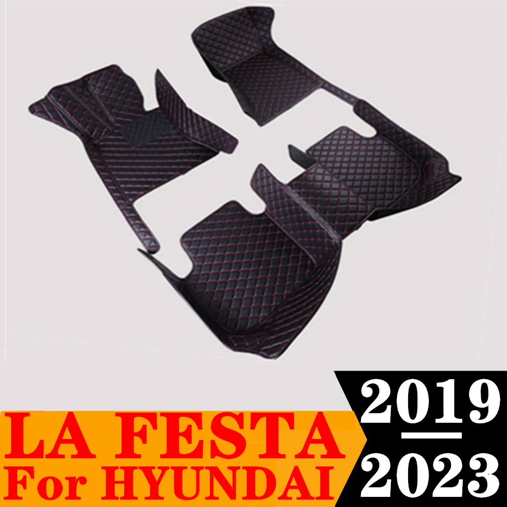 Car Floor Mats For HYUNDAI LA FESTA 2023 2022 2021 2020 2019 Custom Fit FloorLiner Auto Foot Pads Carpet Cover Interior Parts