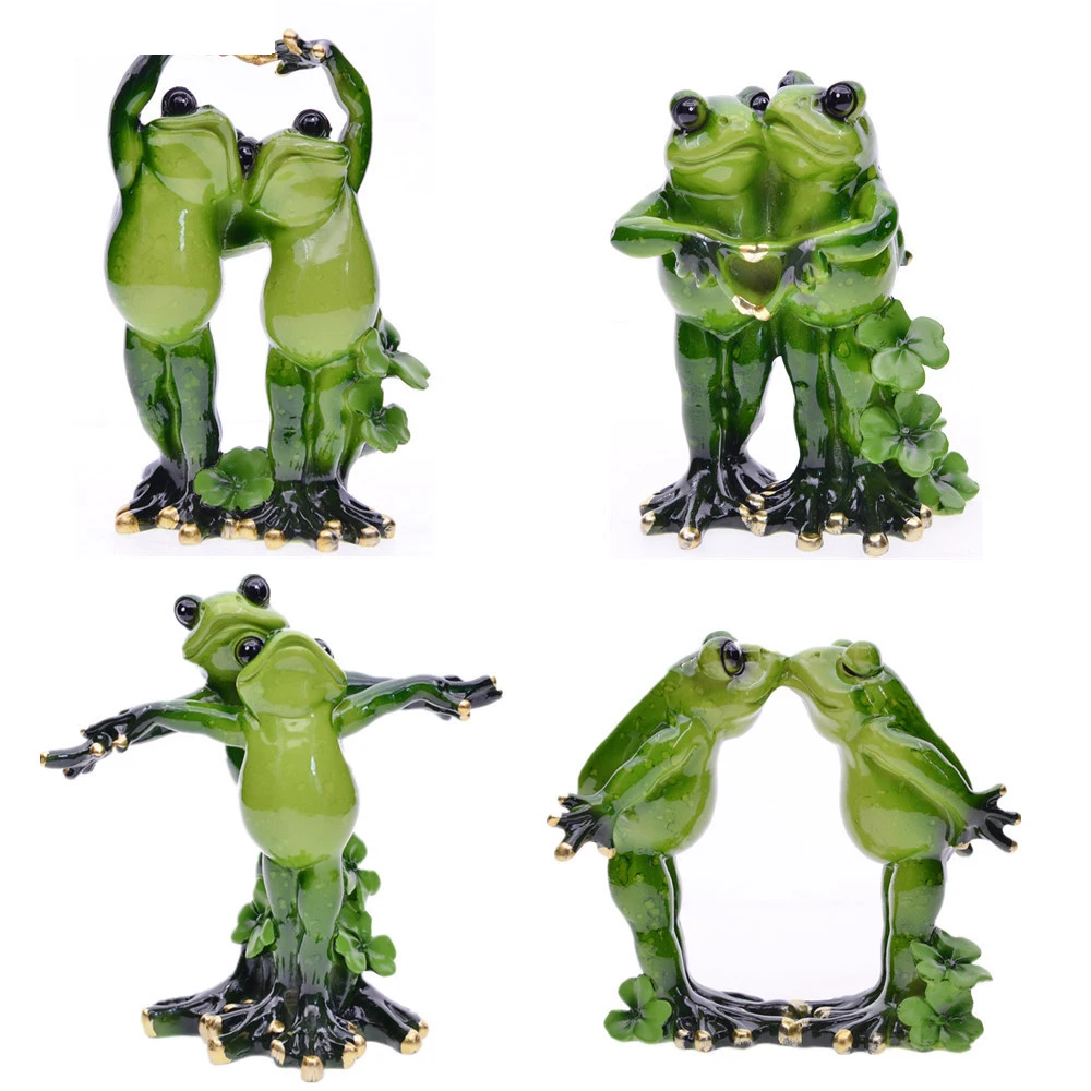 

Couple Frog Resin Handicrafts Statue Decoration Desktop Ornaments Valentine's Day Gift Wedding Wedding Anniversary Gift