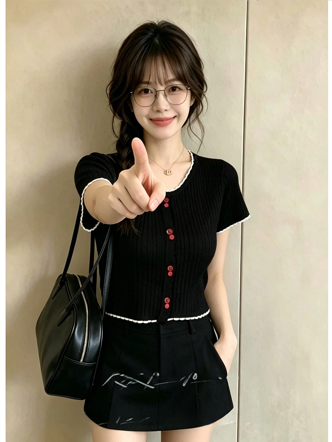 

Summer 2026 Slim Fit Ice Silk Knitted Short Sleeve Top Women's Luxury Style Soft V-Neck Breathable Polyester Fiber Short Length