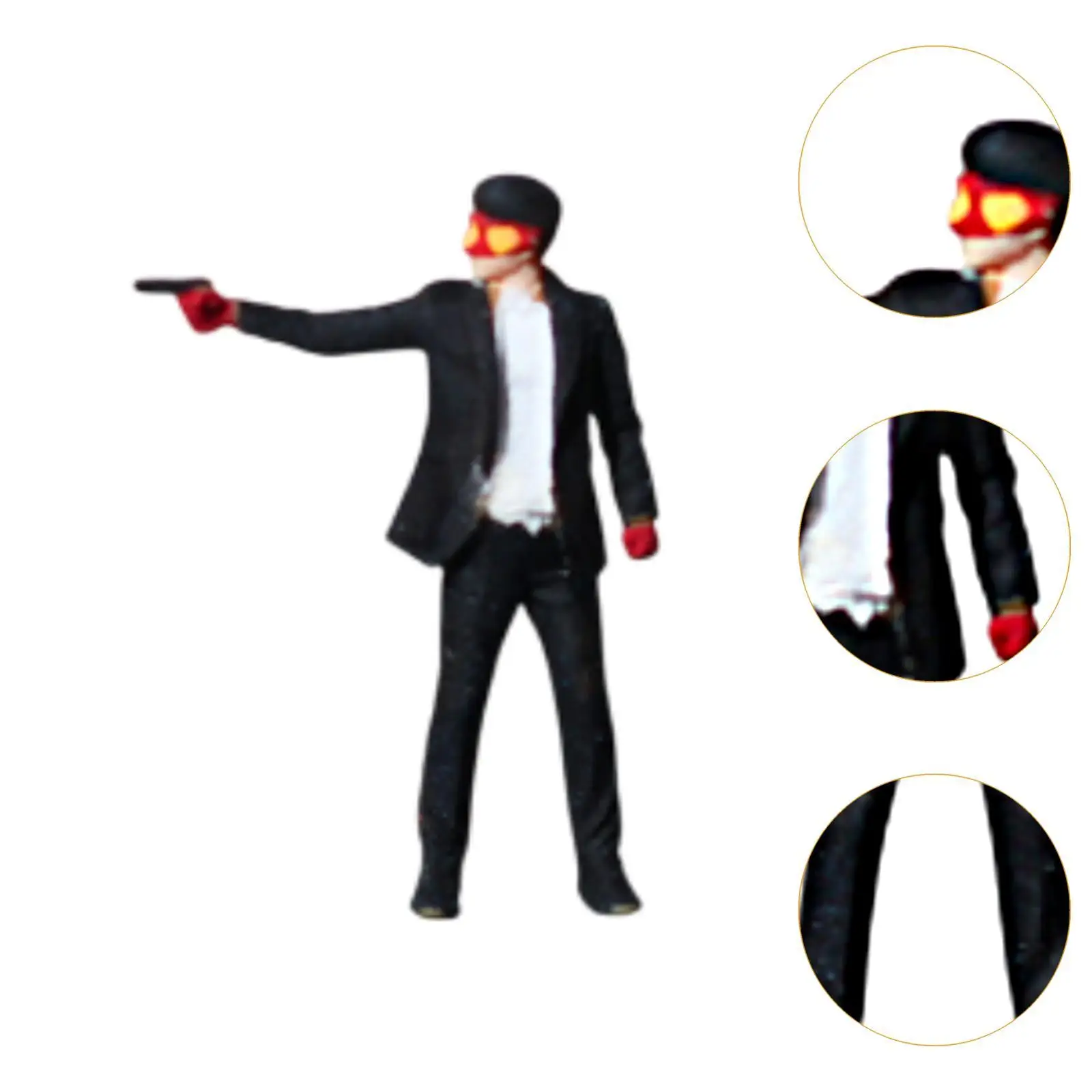 1/64 schaal mensen beeldje hars collectibles ambachtelijke trendy diorama beeldjes voor miniatuur scène diorama accessoires decoratie