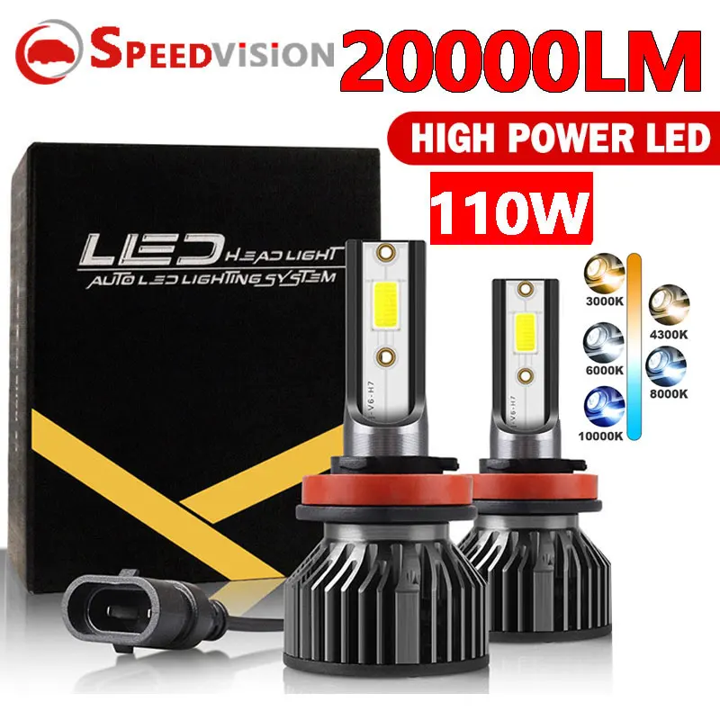 H4 H7 LED Mini Canbus lampada Car Headlight 200000LM 6000K 8000K Lamp H1 9005 HB3 9006 HB4 H8 H9 H11 fog lights auto Bulbs Light