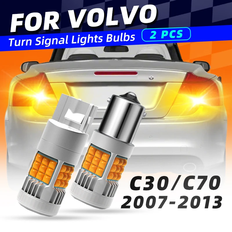 

Светодиодные указатели поворота, передние/задние указатели поворота, янтарный для Volvo C30 C70 2007 2008 2009 2010 2011 2012 2013