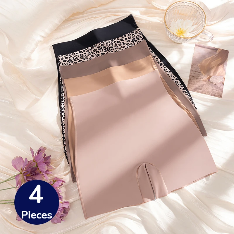 

Женские трусы BZEL, 4 шт., с высокой талией, утягивающие живот, модные сексуальные боксеры, дышащие, удобные, горячая распродажа