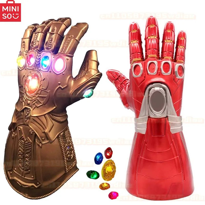 Avengers Iron Man Gauntlet Thanos Handschuhe Infinity War Actionfigur Modellhandschuhe Abnehmbare LED Cosplay Superheld Weihnachtsgeschenke