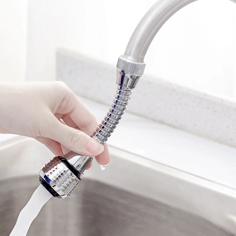 Faucet splash proof device, kitchen extender filter, water-saving and pressurized nozzle, universal aerator showerhead