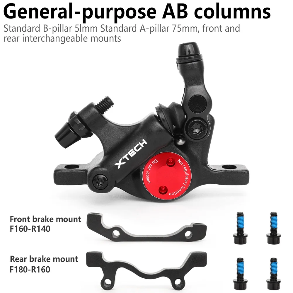 ZOOM XTECH HB100 MTB الصحن الهيدروليكي الفرامل الفرجار الأمامي الخلفي متوافق مع G3 160/180 مللي متر الدوار MT200 M315 160 مللي متر الدوار للدراجة #5