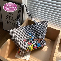 Disney Minnie Cartoon nuova borsa per la spesa a tracolla di grande capacità borsa a tracolla da viaggio quotidiana di moda