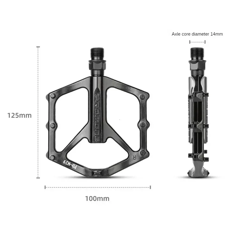 Anti-Slip DU Bearing Ultra Light MTB Bicycle Pedal High Strength Wide Platform Pedals Mountain Bike Accessories