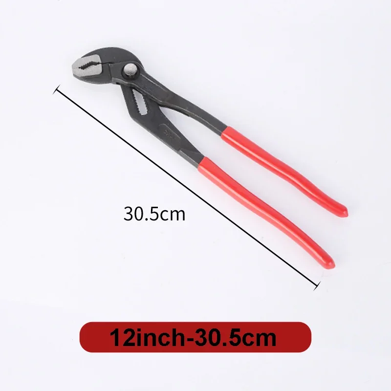 7/10/12 Inch Fast Water Pump Pliers Universal Wrench Pipe Plier Adjustable Water Pipe Wrench Plumbing Spanner Combination Tool