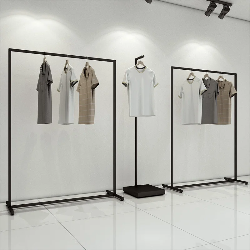 

Simple Modern Matte Black Nakajima Display Rack for Men's and Women's Clothing Vintage Style Summer Display Shelf