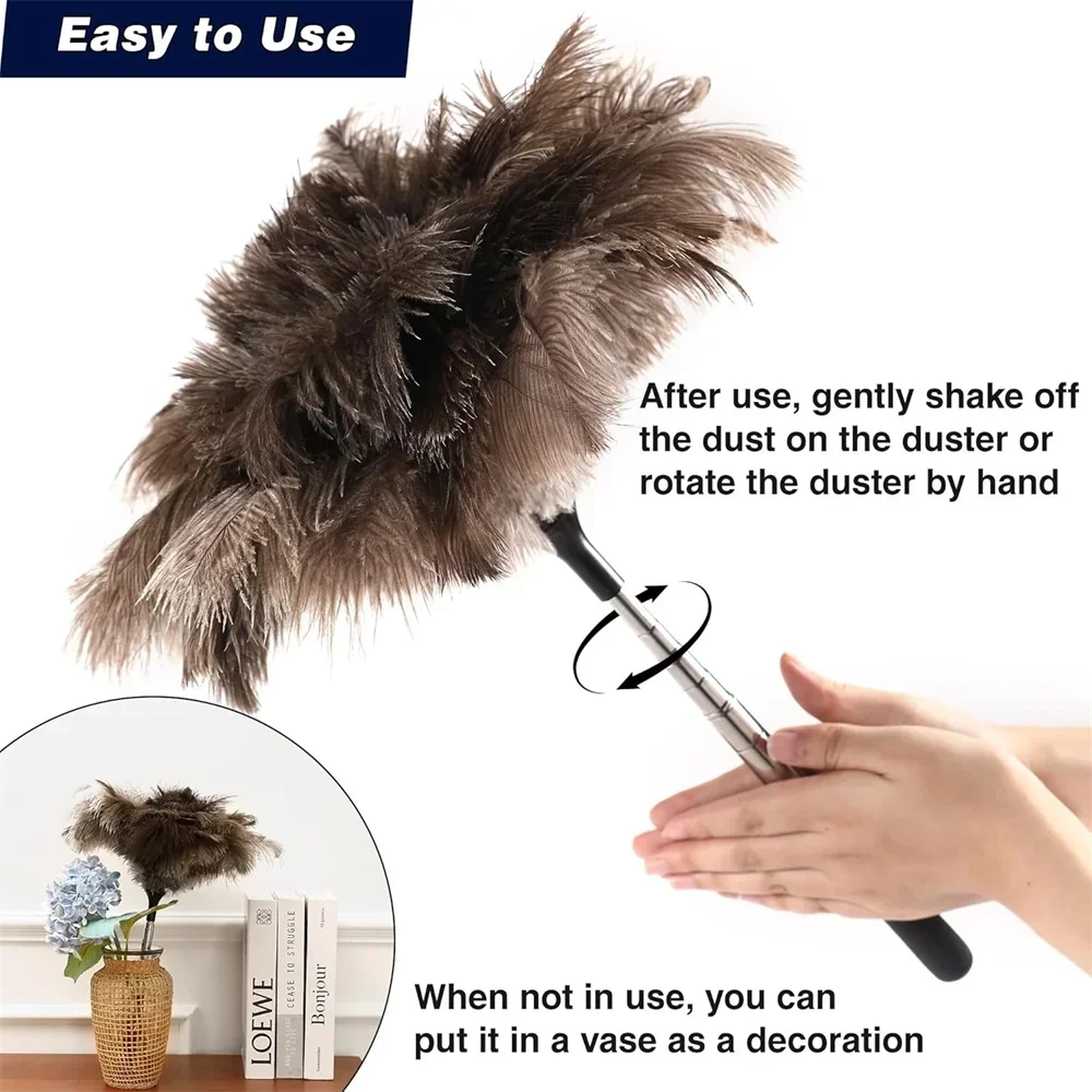 Duster Mini Duster Strauß Ausziehbarer Duster Waschbar Wiederverwendbarer Staubwedel für Deckenventilator Blinde Möbel Hausreinigungswerkzeug