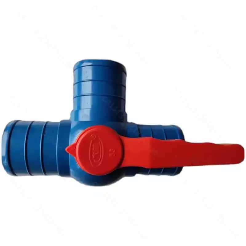 3 Inch PVC Three-Way Ball Valve with Switch, Agricultural Sprinkler Irrigation Quick Connect Fitting, Water Pipe Water Belt