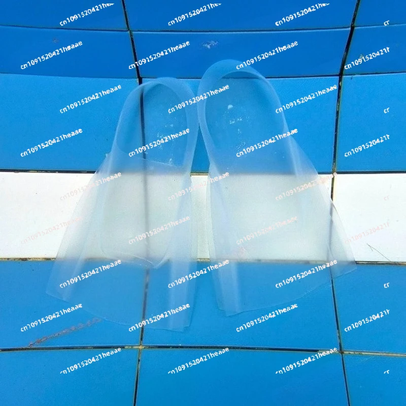 Suitable for Full Clear Silicone Swim Fins - 2026 Upgraded Short Design for Snorkeling & Lap Swimming, Neutral Buoyancy