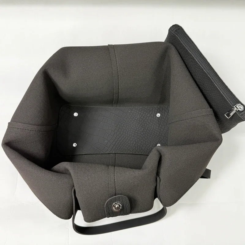 Elegante Krokodil-Prägung Leder-Handtasche für Damen Luxus-Designer Große Kapazität Schultertasche Breitflügel-Handtasche – Detail 2