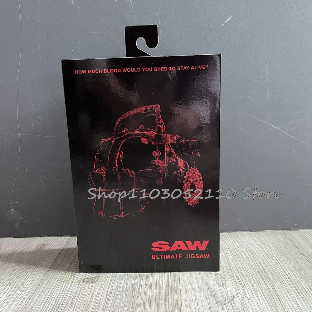 NECA scie Puzzle Robe rouge figurine Anime Robe noire GK Statue Manga Figure de luxe Halloween cadeaux d'anniversaire jouets modèle poupée