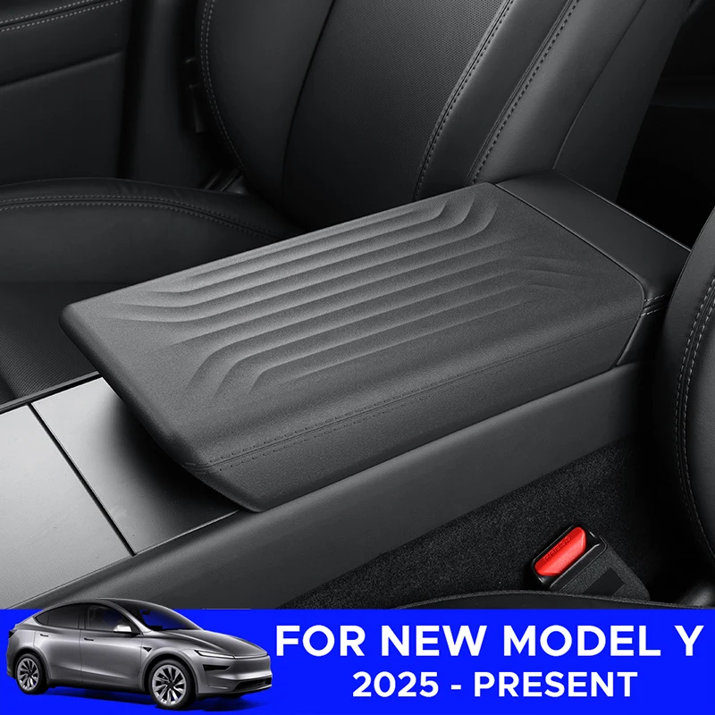 Premium-TPE-Armlehnenbox-Abdeckung für Tesla Model Y 2025 2026, Wacholder, weich, wasserdicht, Mittelkonsolenschutz, Shell-Haut-Zubehör