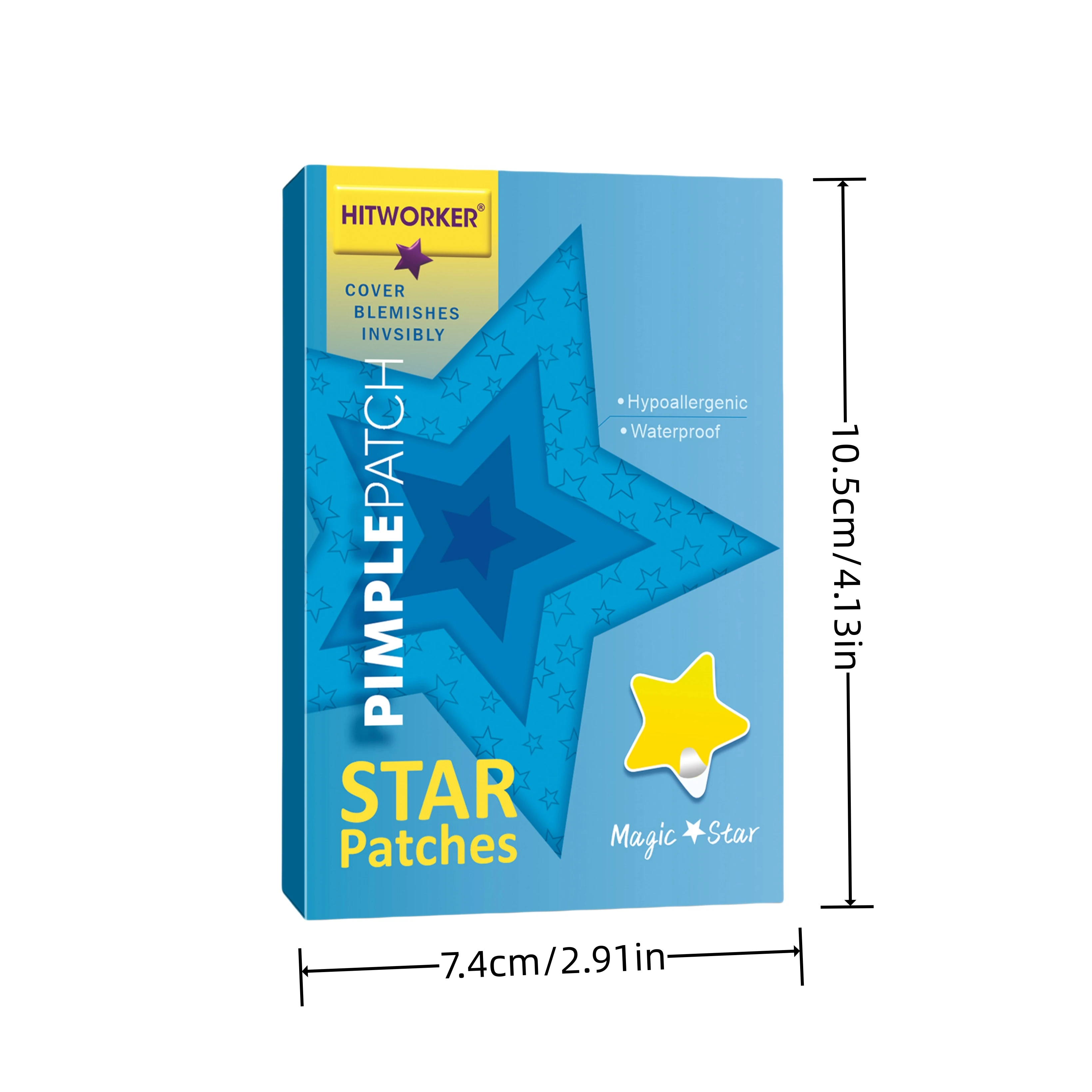 168pcs Hydrocolloid Colorful Star Pimple Patches for Any Occasion Effective Wound Healing And Blemish Control Skin-friendly