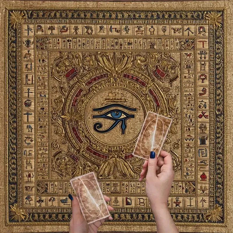 Eye Of Horus Altar Cloth Multiple Sizes HD Print Egyptian Gods Ancient Witchcraft Meditation Polyester Tarot Divination Gift