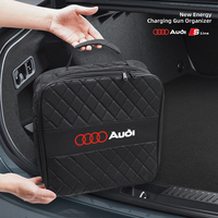 New Energy Car Charging Gun Storage Bag Electric Cable Organizer For Audi Sline A3 A1 A4 B8 B7 A6 C7 A5 A7 A8 B9 B6 Q2 Q3 Q5 Q7