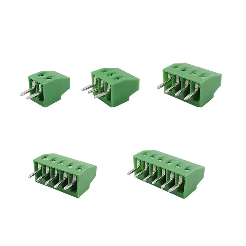 5Pcs KF128 PCB Terminal Block Connector 2.54mm Splice Terminal Blocks Screw PCB Mounting for Wire 2/3/4/5/6/7/9/10/12/16Pin