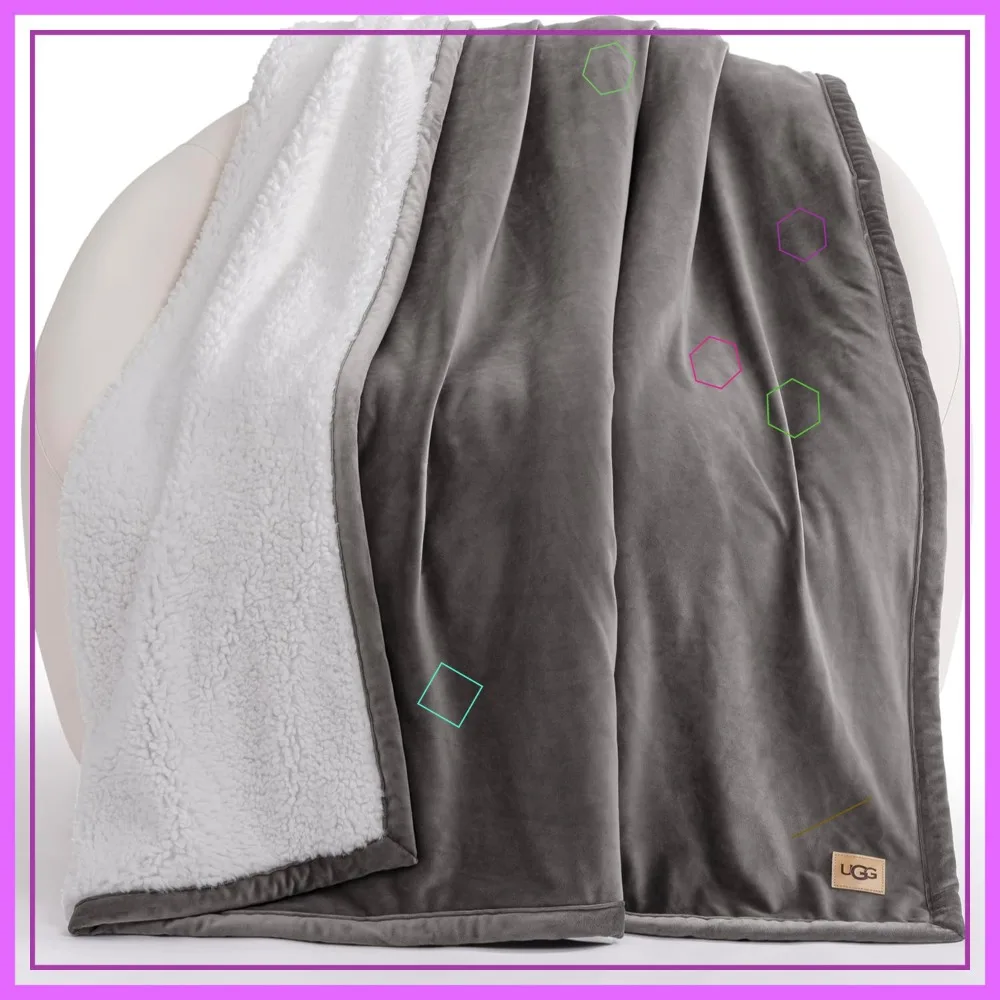 

Плюшевое мягкое флисовое пушистое одеяло для кровати или дивана, очень теплое, двустороннее, можно стирать в машине, 50x70 дюймов, угольно-серый цвет