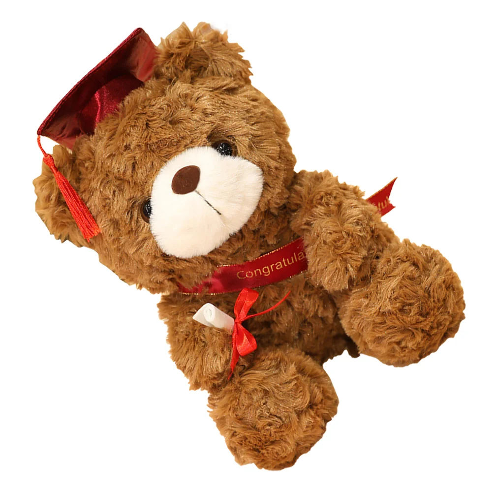 

Graduation Bear Plush Stuffedanimal Bears Class Of Doll Giftgifts Grad Graduate Cap S Small With Animated