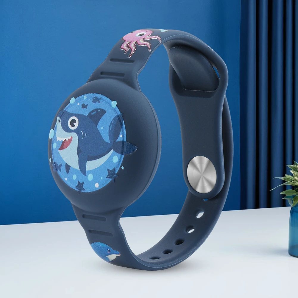 Cartoon Wristband Waterproof Kids Watch Band Silicone Toddler Holder Wristband for Apple Airtag