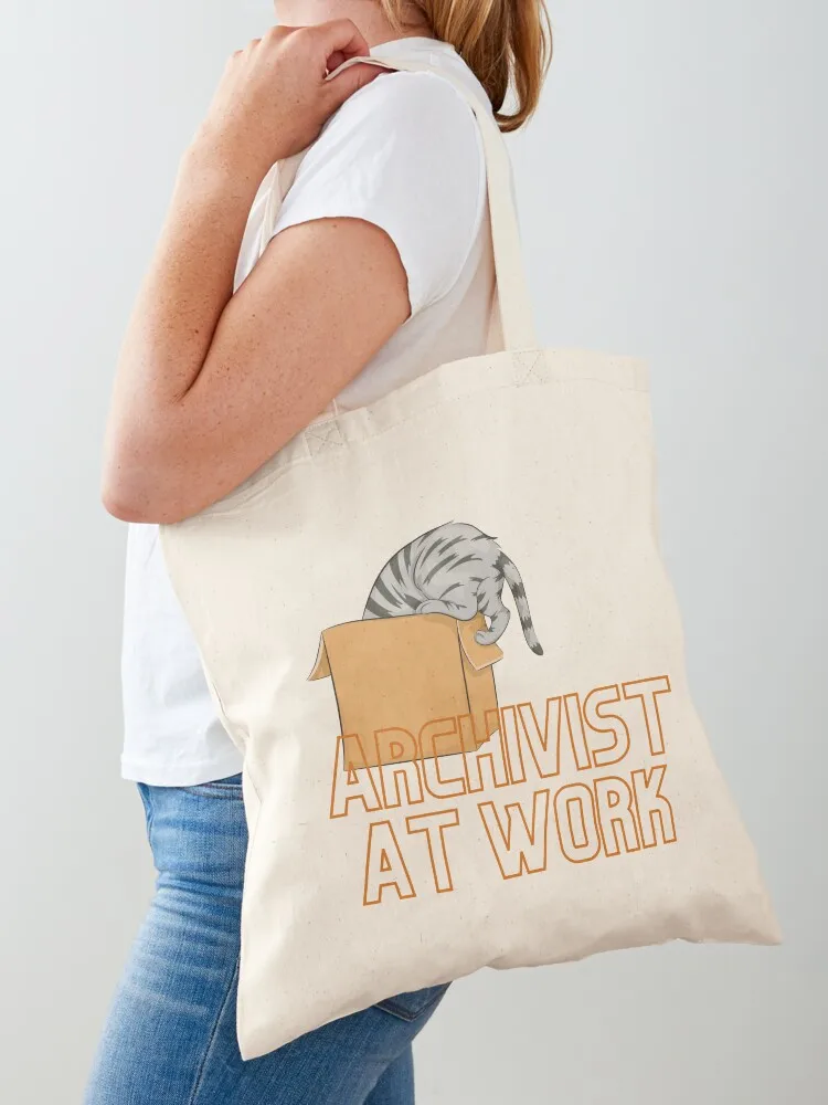 

Archivist at work! Tote Bag shopper bag women supermarket folding bag Women's tote tote bags aesthetic