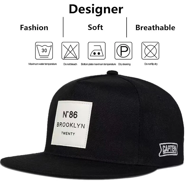 Fashion N86 Embroidered Men Women Adjustable Hip Hop Baseball Cap For Unisex Adult Outdoor Casual Sun Hat Cotton Snapback Hats