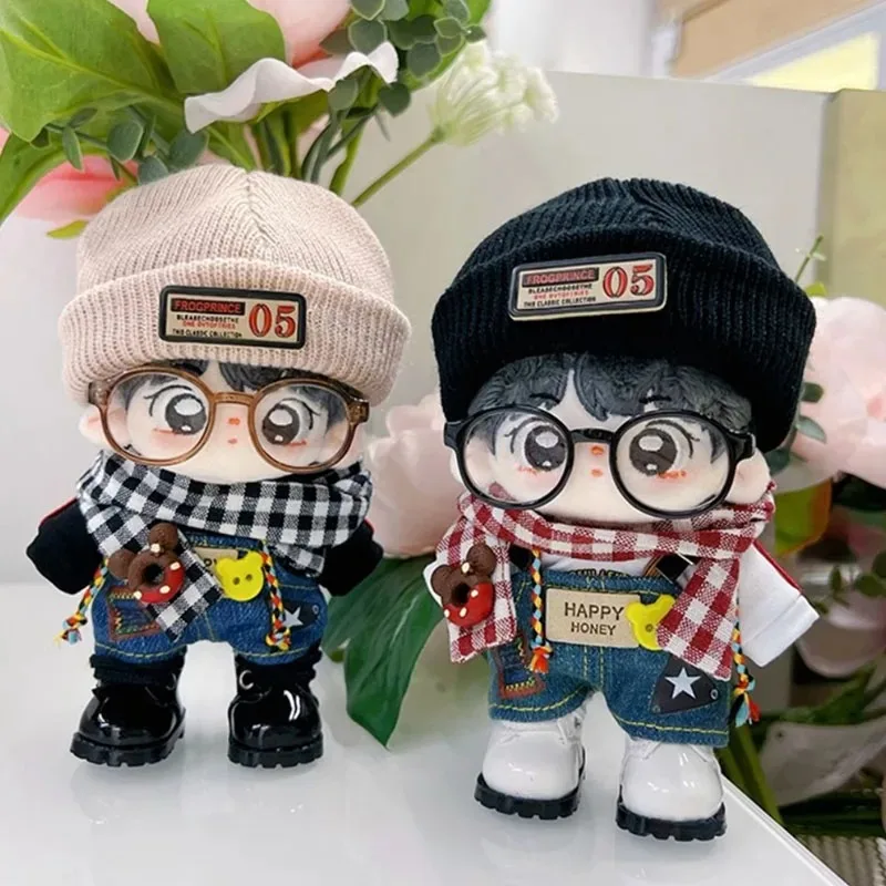 بدلة بغطاء رأس رائعة وسيم باللون الأبيض والأسود للأولاد ، ملابس دمية من القطيفة ، هدية ملابس غير رسمية ، موضة الخريف ، 10 *