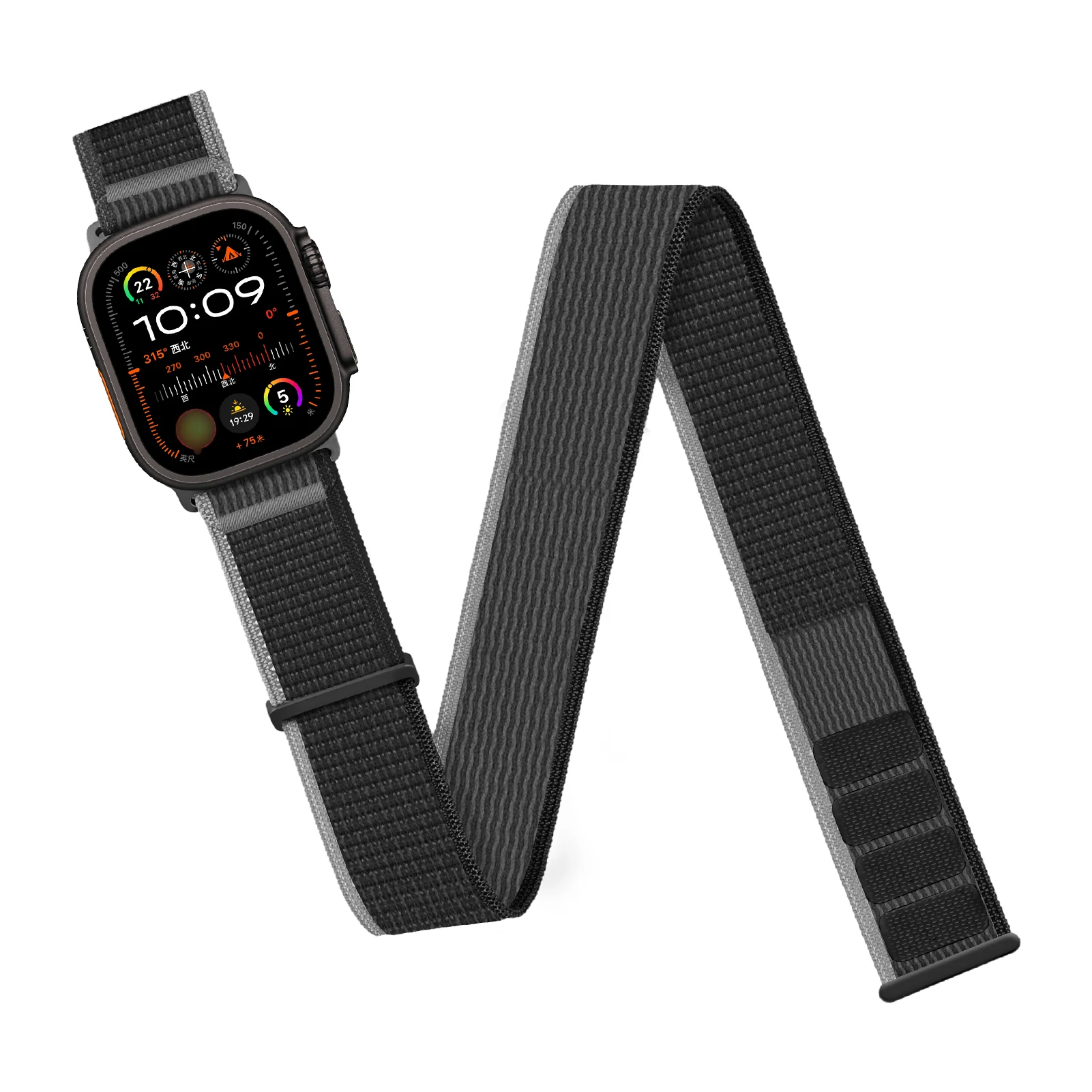 Trail Loop Armband für Apple Watch Ultra 4, 49mm 44mm 46mm 45mm 40mm 42mm, Nylon-Armband/Knöchelarmband, iWatch Series 12 9 8 Se Armband
