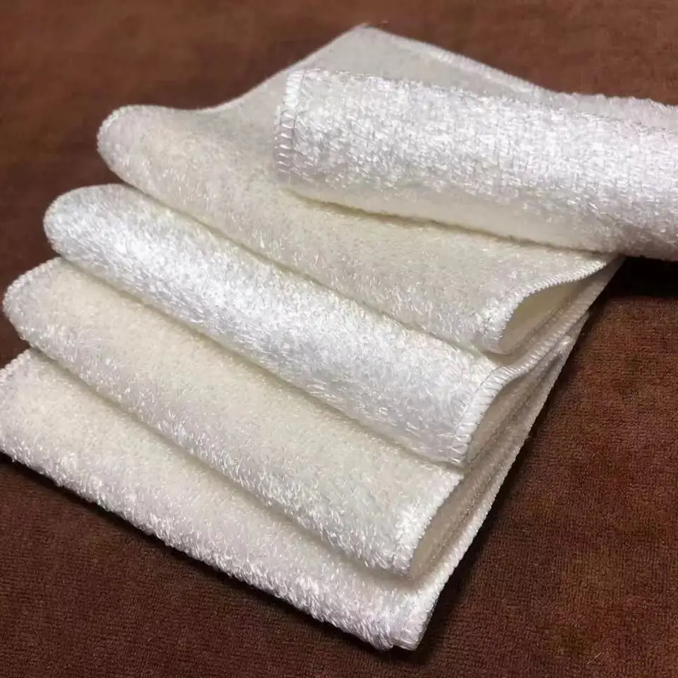 Wholesale high efficient ANTI-GREASY bamboo fiber cleaning cloths magic multi-function dish washing cloth towel cleaning rags