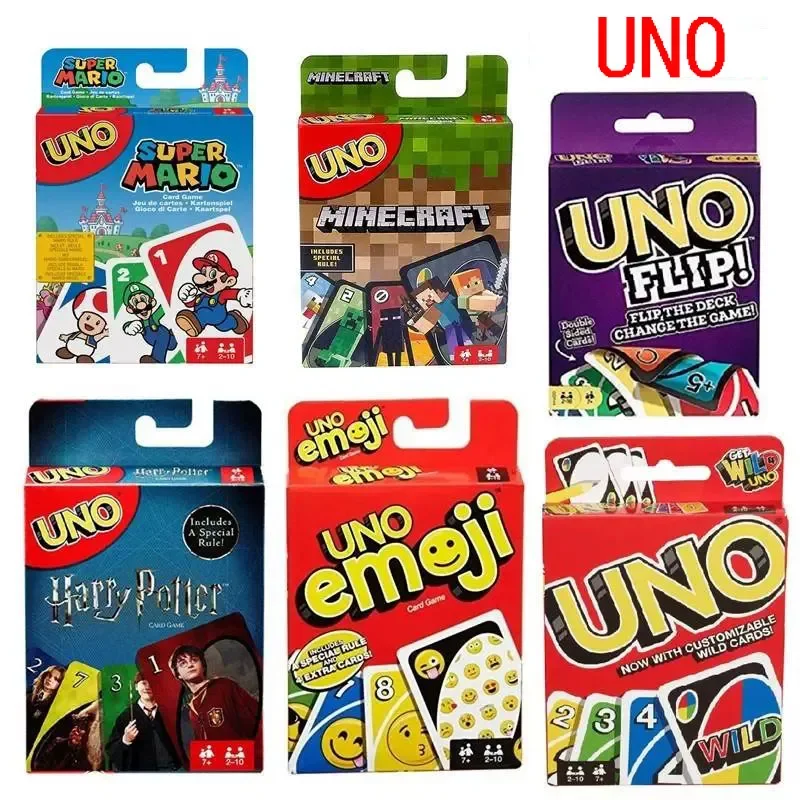 UNO FLIP! Games Family Funny Entertainment Board Game Fun Playing Cards Kids Toys Gift Box uno Card Game Children birthday gifts