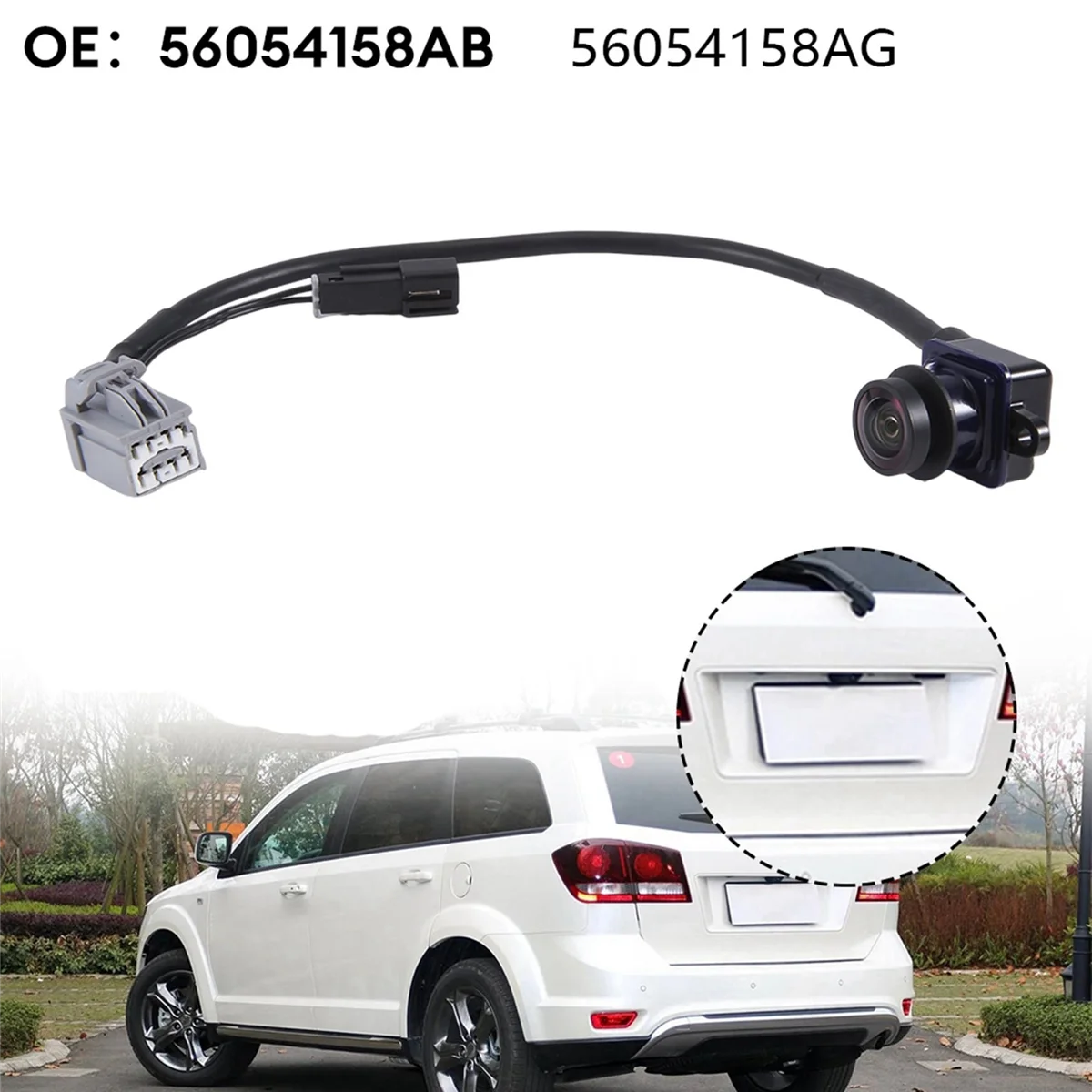 

56054158AG Rear View Camera Backup Assist Camera for Dodge Journey 2011-2020 56054158AB