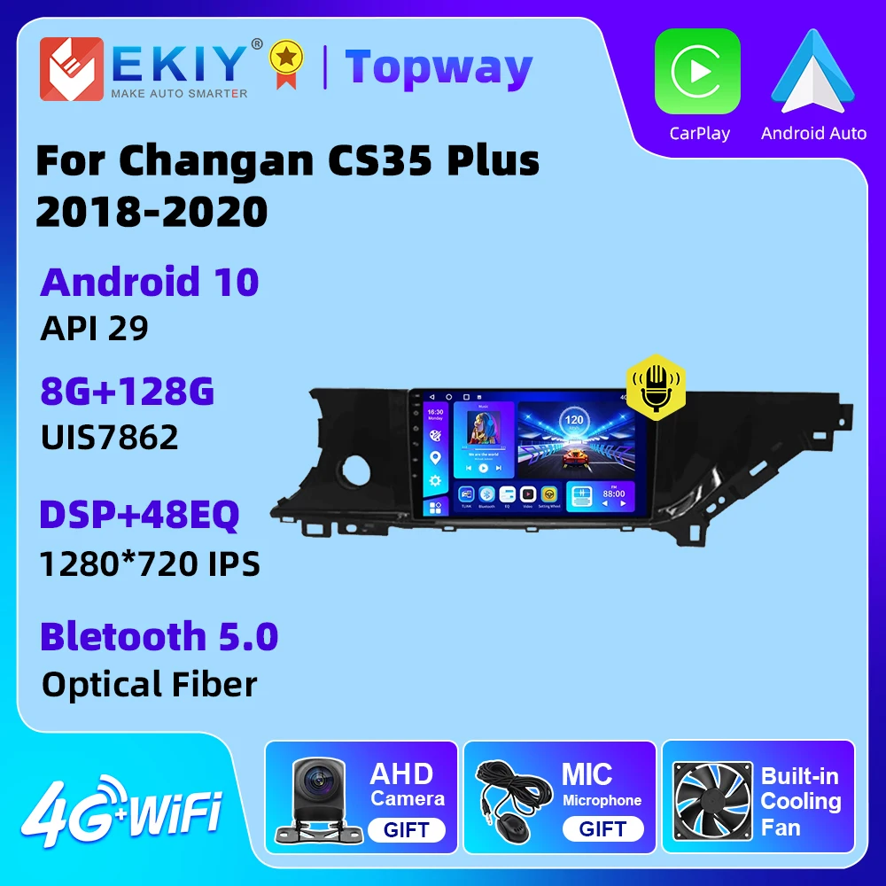 

EKIY Android 10 Автомагнитола для Changan CS35 Plus 2018 2019 2020 мультимедийный плеер 4G WIFI GPS DSP RDS навигация