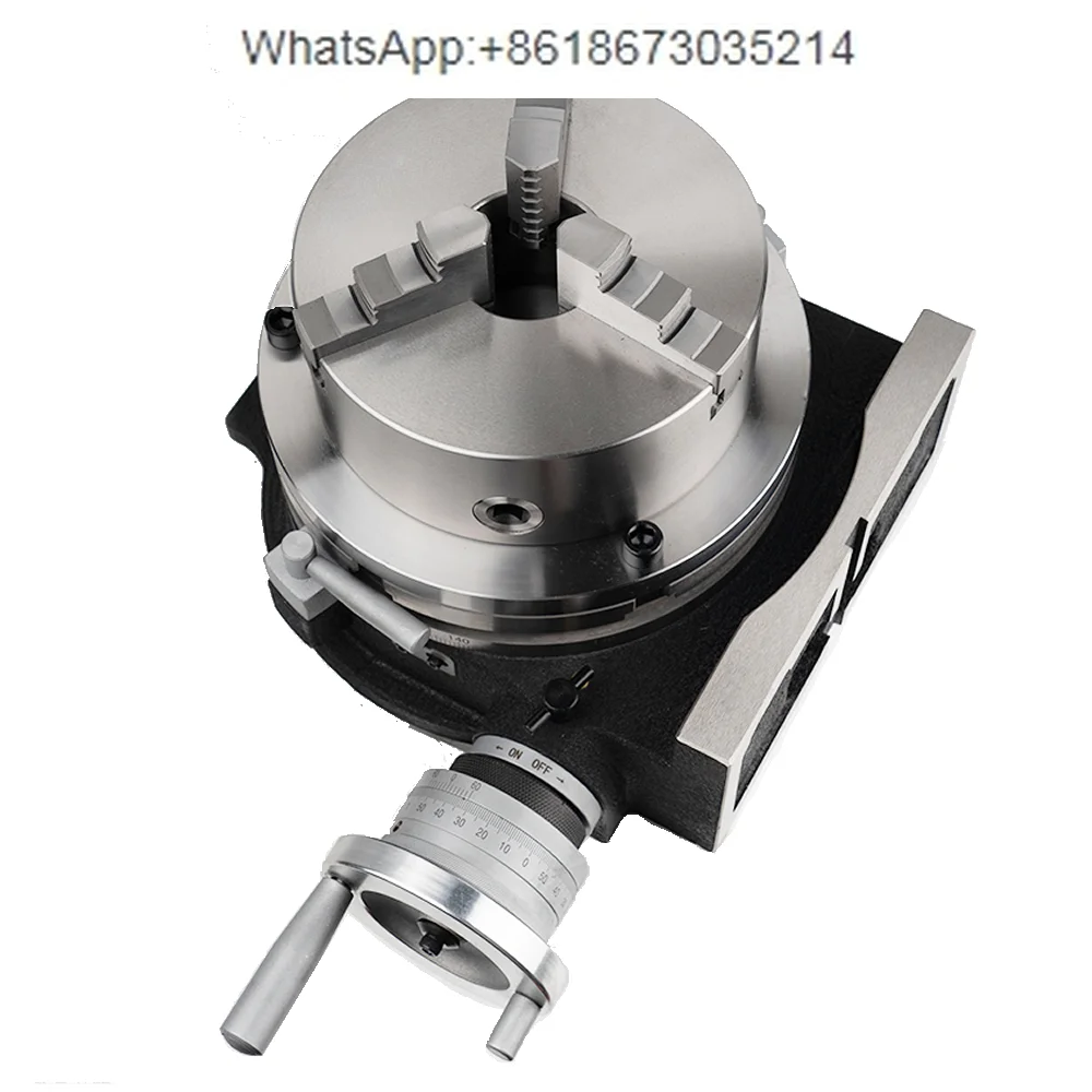 4 5 6  8  10 Inch Dividing Head CNC Indexing Head Universal With Indexing Plates 80mm 100mm 125mm 160mm 200mm 3/4 Jaws Chuck