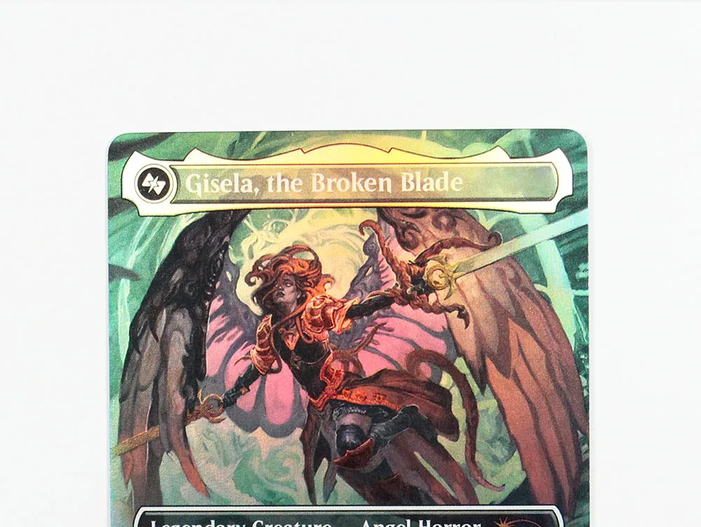 Gisela, the Broken Blade Foil/Holo TCG Magical Proxy Cards Black Top Quality Proxy Gathering Board Playing Game Trading Cards