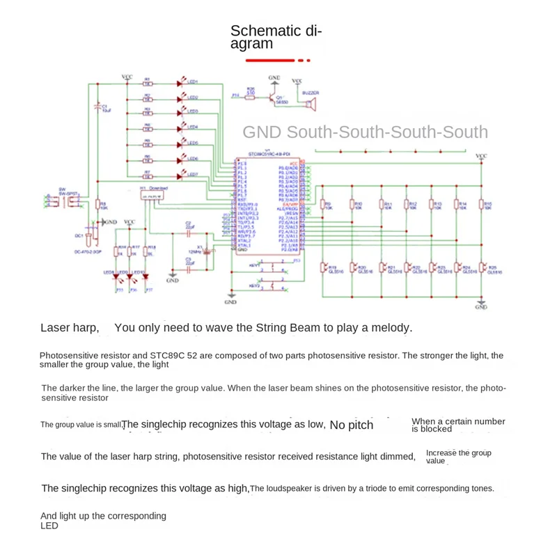 

【Summer Sale】DIY Electronic Kit Bluetooth Speaker Music Spectrum Soldering Practice LED Flash Display Soldering Project Practice